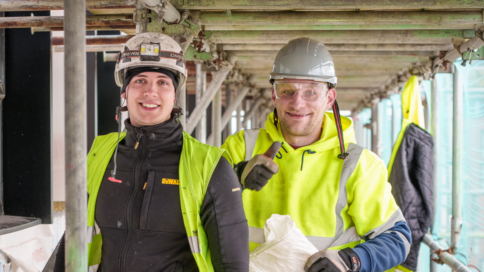 Construction team on-site