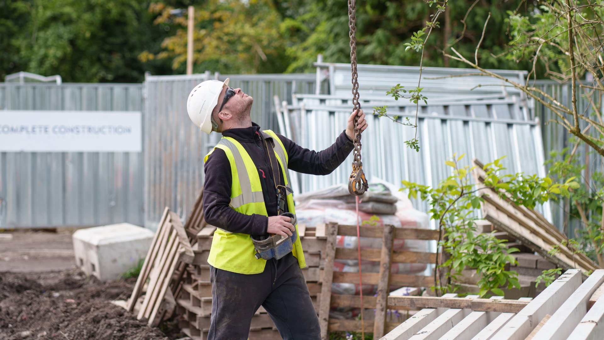 Construction worker on-site